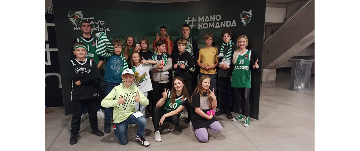 Palangos Šventosios pagrindinė mokykla jungiasi prie projekto „Žalgiris – Tavo mokykloje“