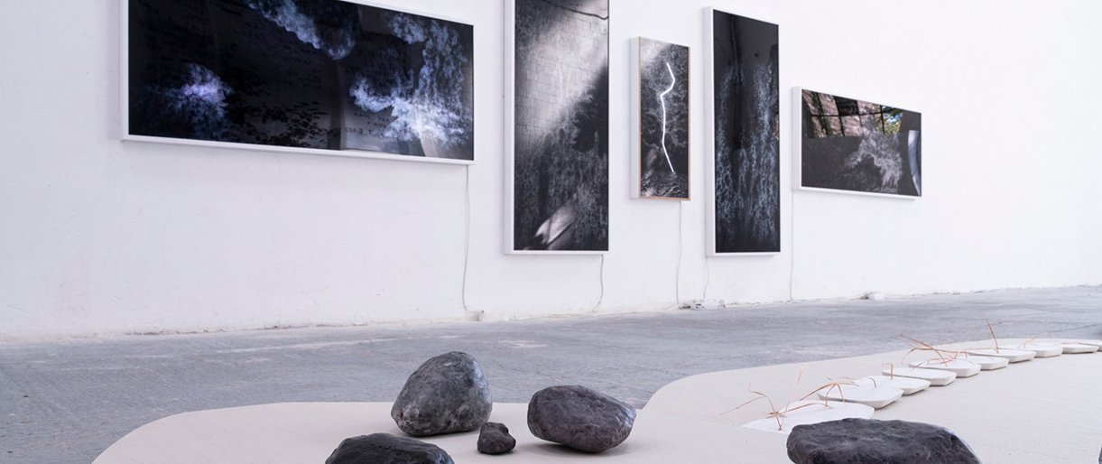 Vizualaus meno paroda „Kaip karštis slysta paviršiais“ Antano Mončio namuose-muziejuje