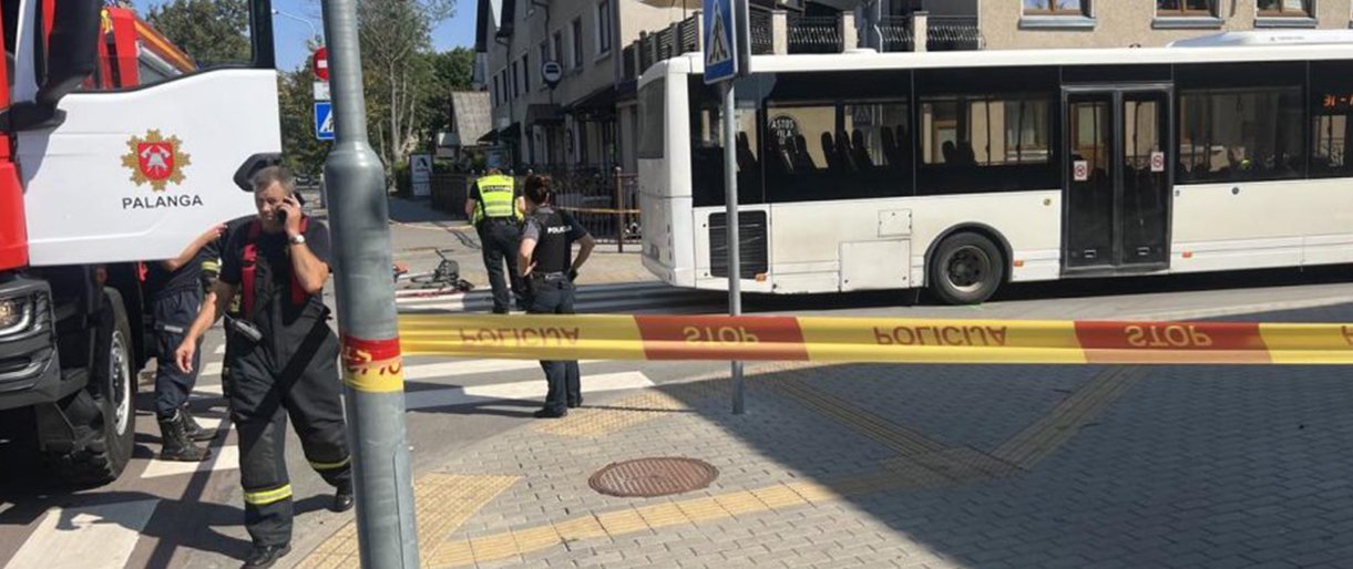 Šeštadienį Palangoje eismo įvykio metu žuvo dviratininkė