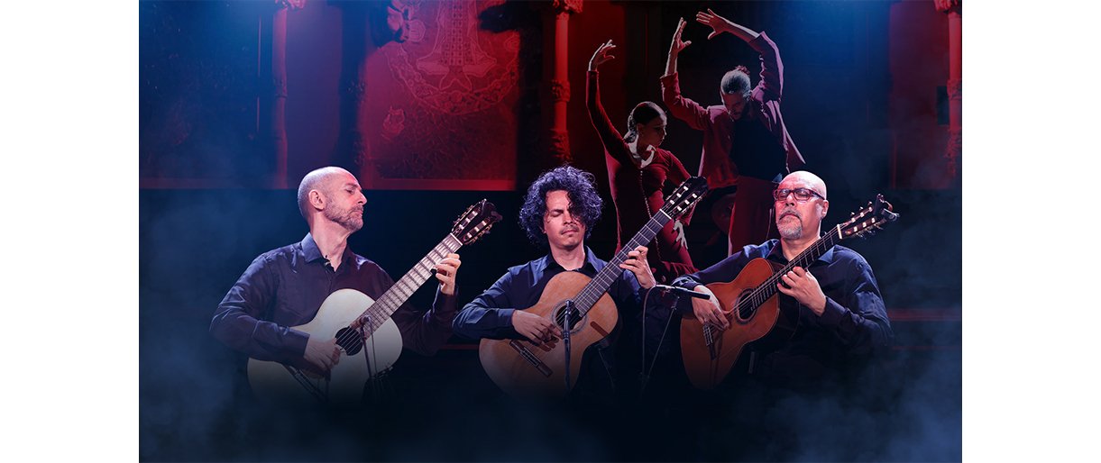 Ispanijos gitaros meistrai „Barcelona Guitar Trio“ pirmąkart Lietuvoje: flamenko naktis Paco de Lucía atmint