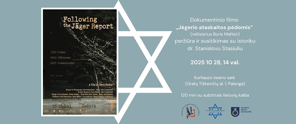  Filmo „Jėgerio ataskaitos pėdomis“ peržiūra ir diskusija  su istoriku dr. Stanislovu Stasiuliu