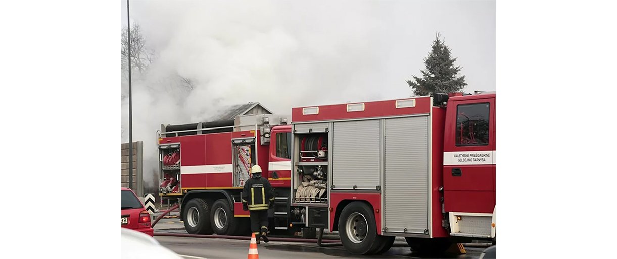 Gaisras / R. Pasiliausko nuotr.