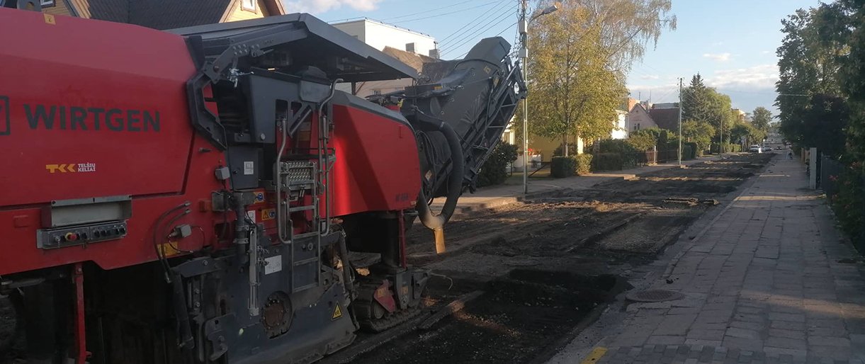 Kurorte intensyviai vyksta gatvių tvarkymo darbai