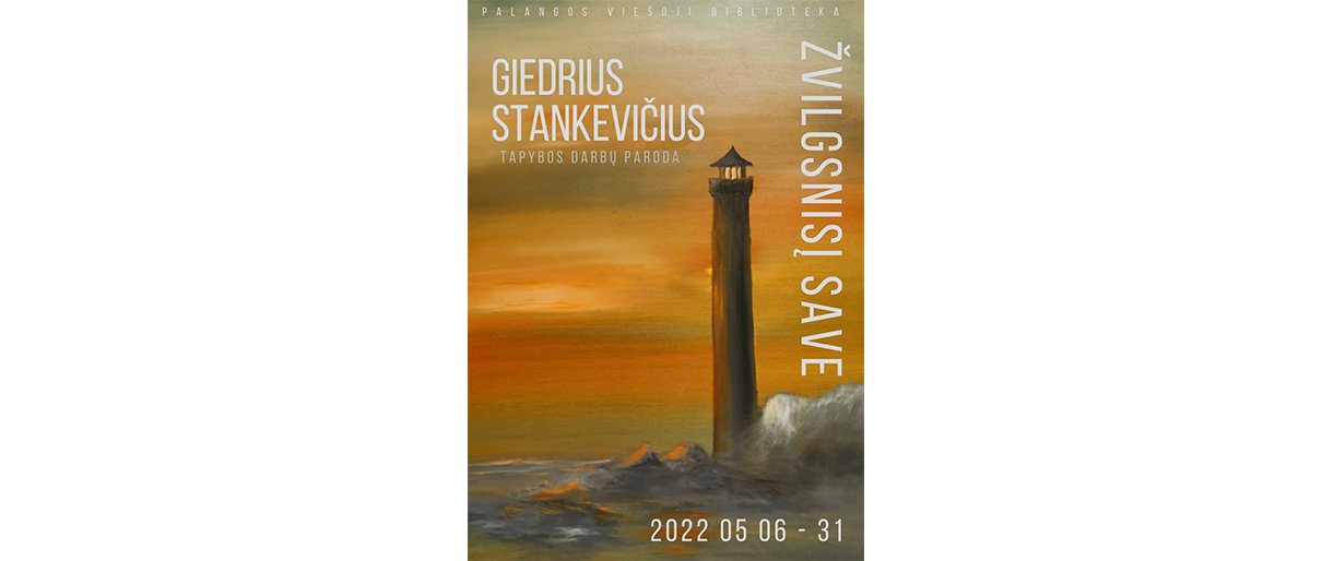 Palangos miesto viešojoje bibliotekoje – Giedriaus Stankevičiaus tapybos darbų paroda „Žvilgsnis į save“