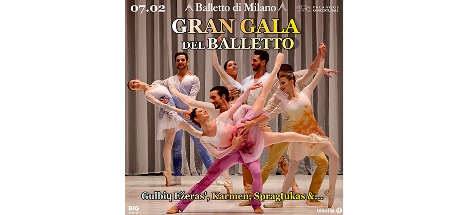 Pirmą kartą Lietuvoje - valstybinis Italijos teatras Balletto di Milano