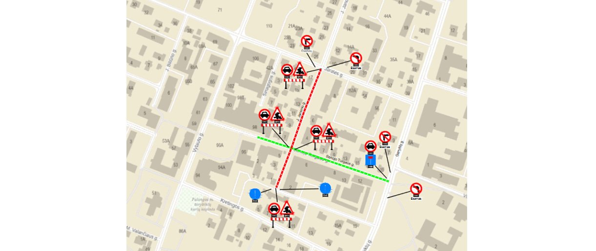 Gyventojų dėmesiui: laikinai uždaroma J. Janonio gatvė – bus vykdomi rekonstravimo darbai