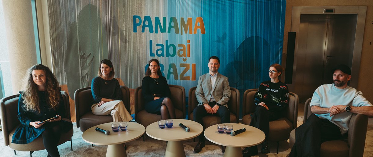 „Panama labai graži“ spaudos konferencija. Eglės Sabaliauskaitės nuotr.