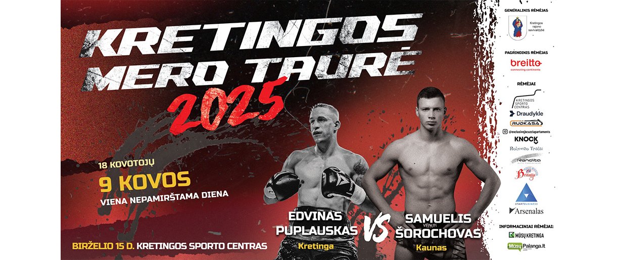 Kretingoje – įspūdingas kovinio sporto renginys: „Kretingos mero taurė 2025“