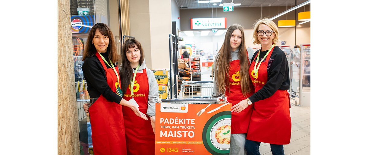 Tūkstančiai savanorių kviečia prisidėti: šį savaitgalį parduotuvėse vyks „Maisto banko“ akcija