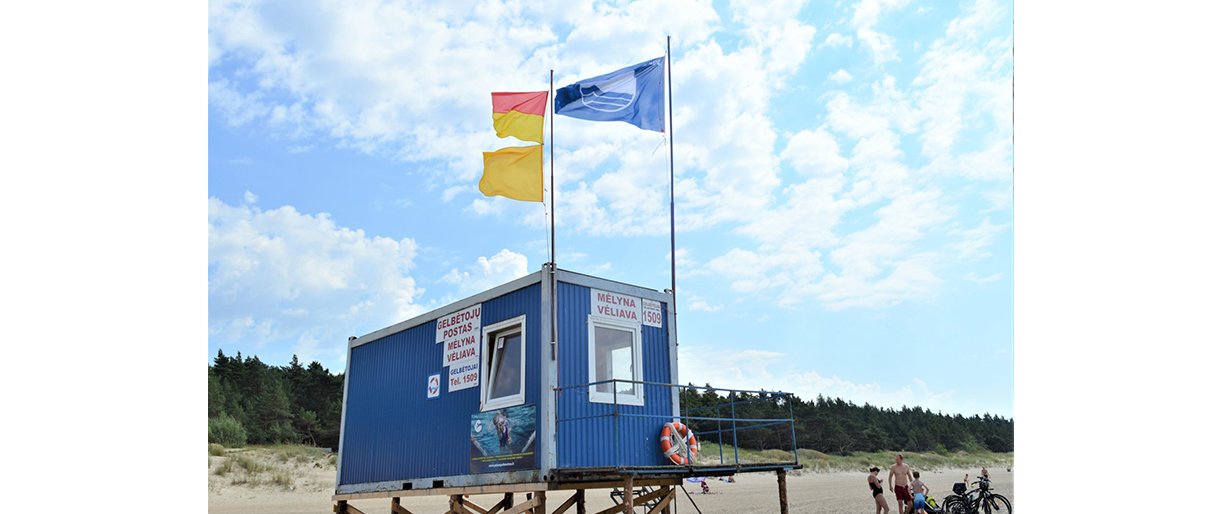 Palangos Birutės parko paplūdimyje ir vėl suplevėsuos Mėlynoji vėliava