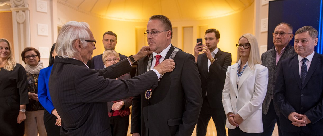 Šeštadienį Kurhauze inauguruotas Palangos miesto meras