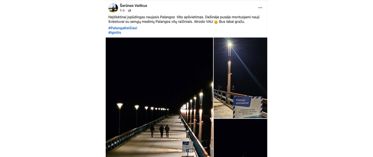 Palangos mero pasakos: šviestuvai su „vilų raižiniais“, kurių... nėra?
