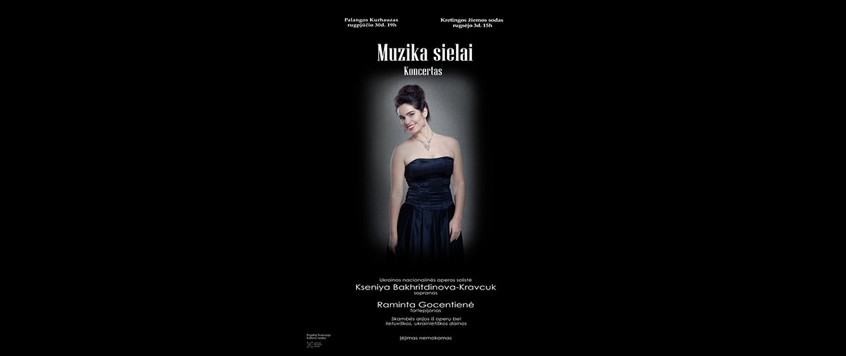 Rugpjūčio 30 d. Kurhauze - nemokamas Nacionalinio Kijevo operos teatro solistės Ksenija Bachritdinova–Kravčiuk koncertas