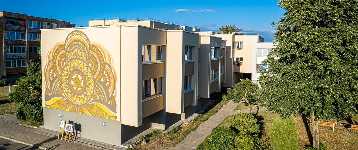 Palangą papuošė naujas sienos paveikslas