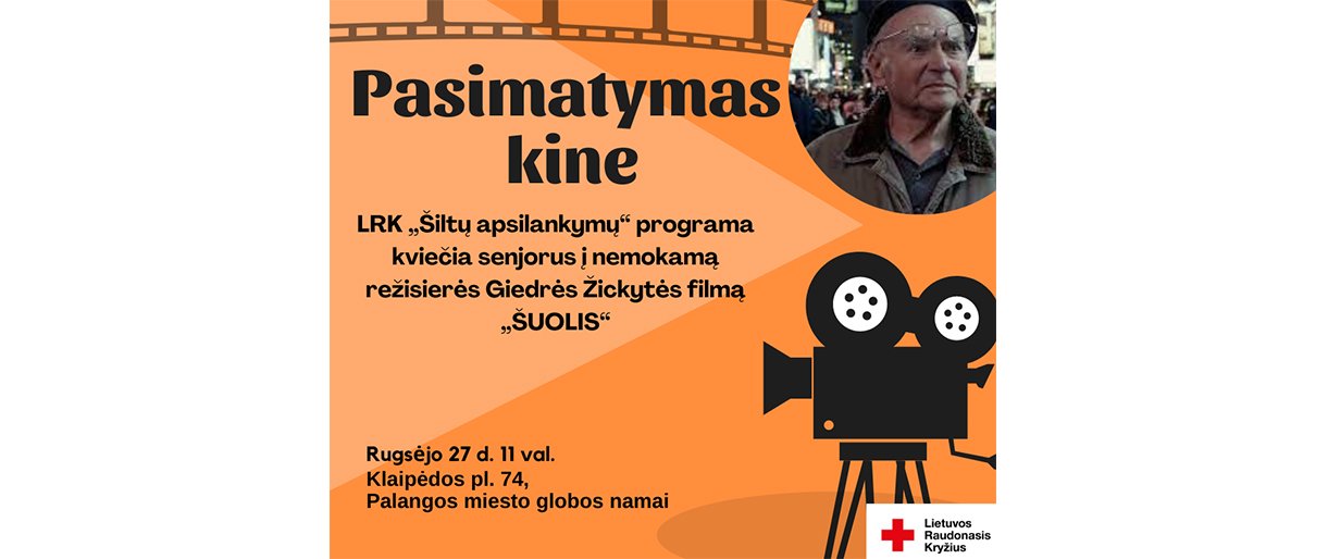 Palangiškiai senjorai kviečiami į pasimatymą su kinu