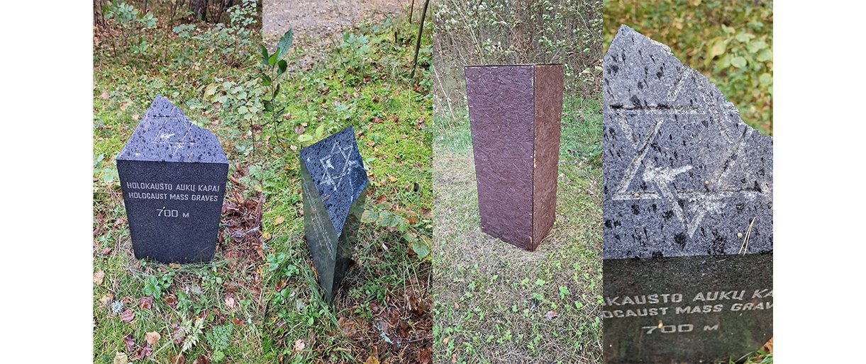 Palangoje niokojami Holokausto aukų atminimo paminklai Palangoje niokojami Holokausto aukų atminimo paminklai