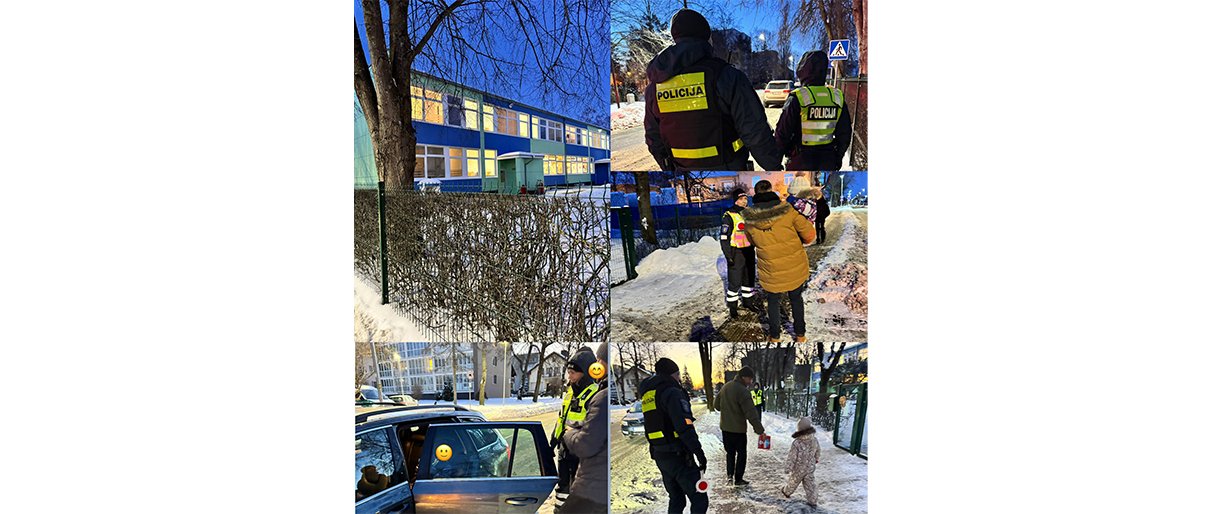 Palangos pareigūnai tikrino, ar vaikai automobiliuose vežami saugiai