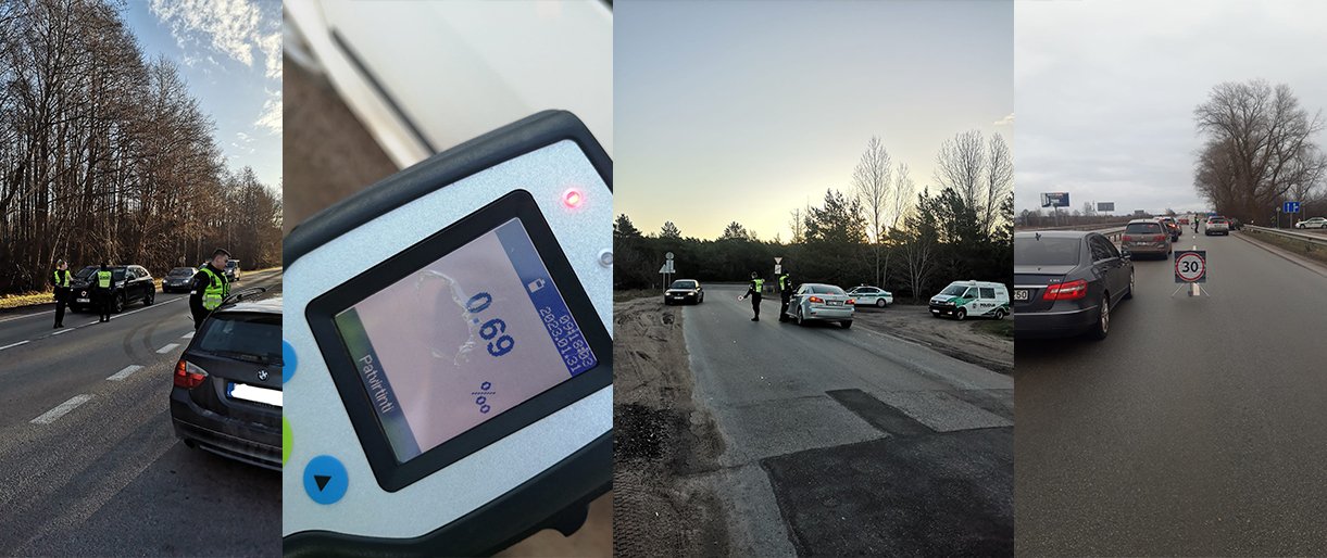 Šiandien policinės priemonės Palangos gatvėse