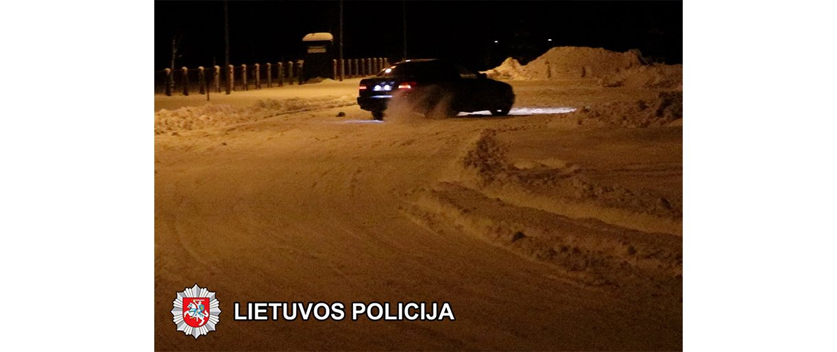 Per vykdytą priemonę trys vairuotojai nubausti už chuliganišką vairavimą