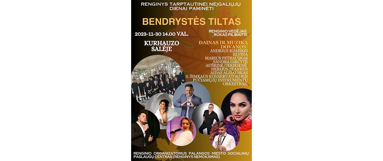 Kvietimas į renginį ,,Bendrystės tiltas Kvietimas į renginį ,,Bendrystės tiltas