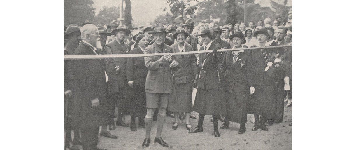 R.Baden Povelis atidaro savo vardo gatvę Palanga. 1933 08 17