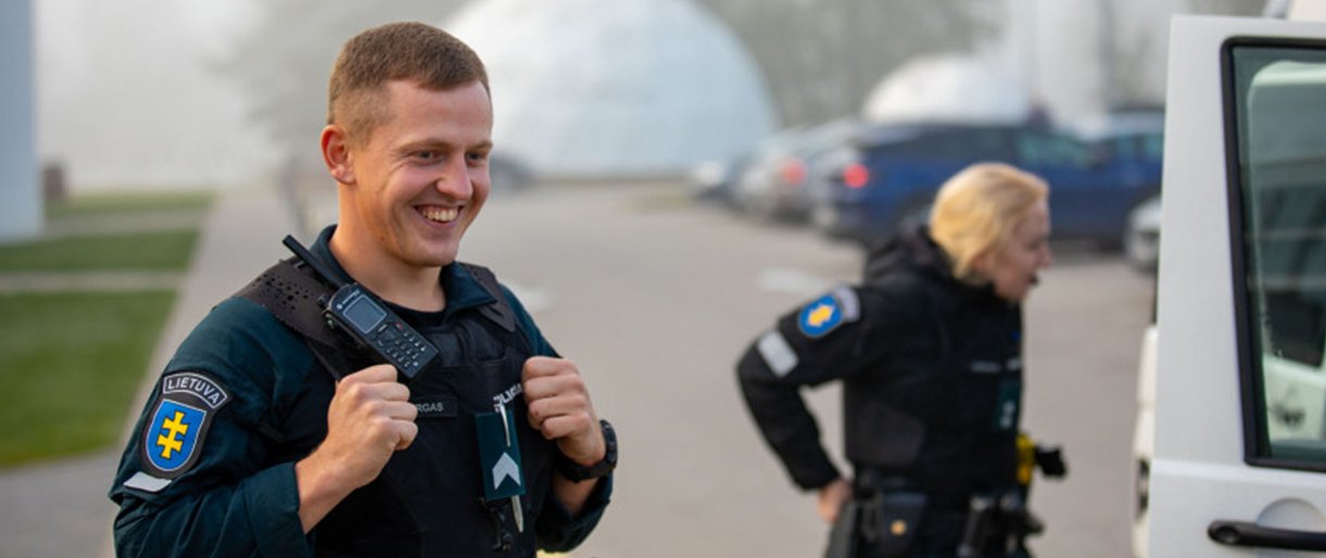 Palangos m. PK pareigūnas Mantas Elzbergas pasirengęs užtikrinti ne tik visuomenės, bet ir Tėvynės saugumą