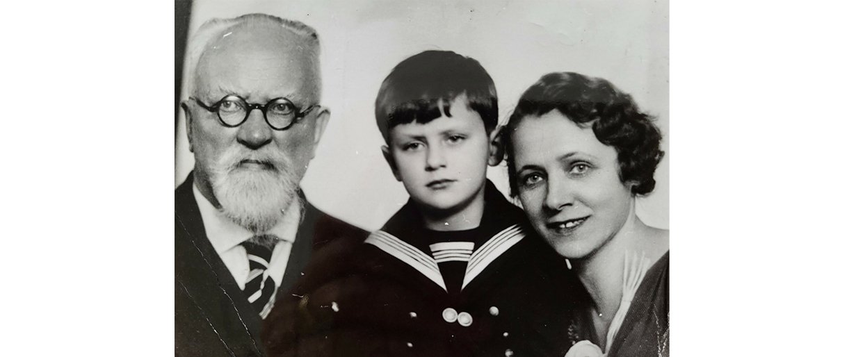 Šliūpų šeima (Jonas, Vytautas, Grasilda), 1936 m. FOTO: LNDM