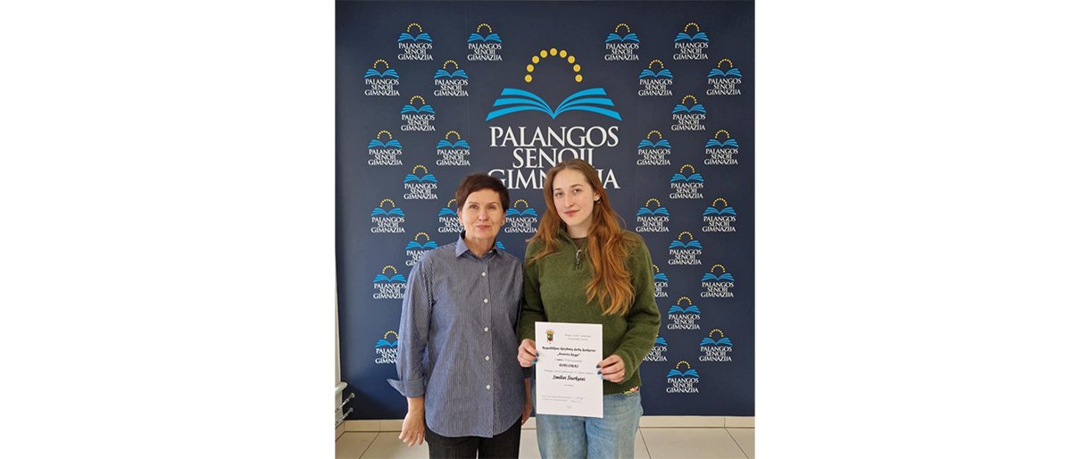 Palangos gimnazistė Smiltė Šiurkutė savo amžiaus grupėje laimėjo I-... Palangos gimnazistė Smiltė Šiurkutė savo amžiaus grupėje laimėjo I-ąją vietą Spaudos atgavimui skirtame konkurse
