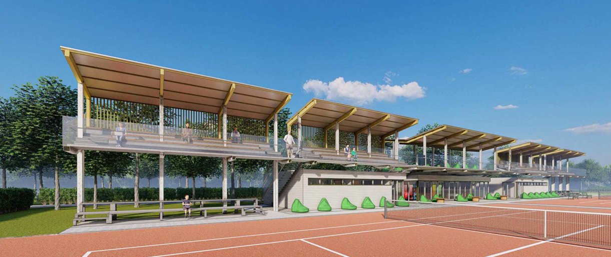 Išduotas statybos leidimas teniso kortams Gėlių aikštėje rekonstruoti