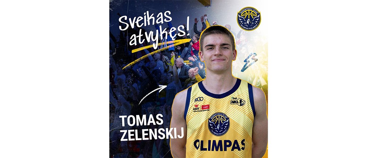 Tomas Zelenskij – pirmasis naujokas Palangos „Olimpas“ komandoje