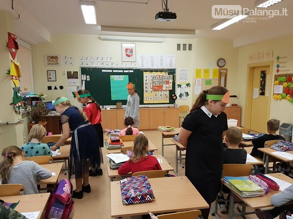 Pirmokų krikštas Palangos "Baltijos" pagrindinėje mokykloje, nuotrauka-4