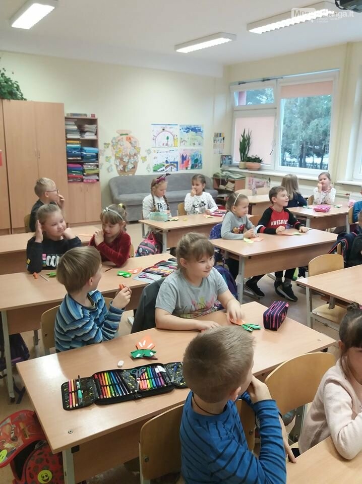 Pirmokų krikštas Palangos "Baltijos" pagrindinėje mokykloje, nuotrauka-12