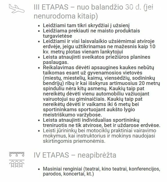Švelninamas karantinas: piliečiams leidžiama išvykti iš šalies, nuotrauka-1