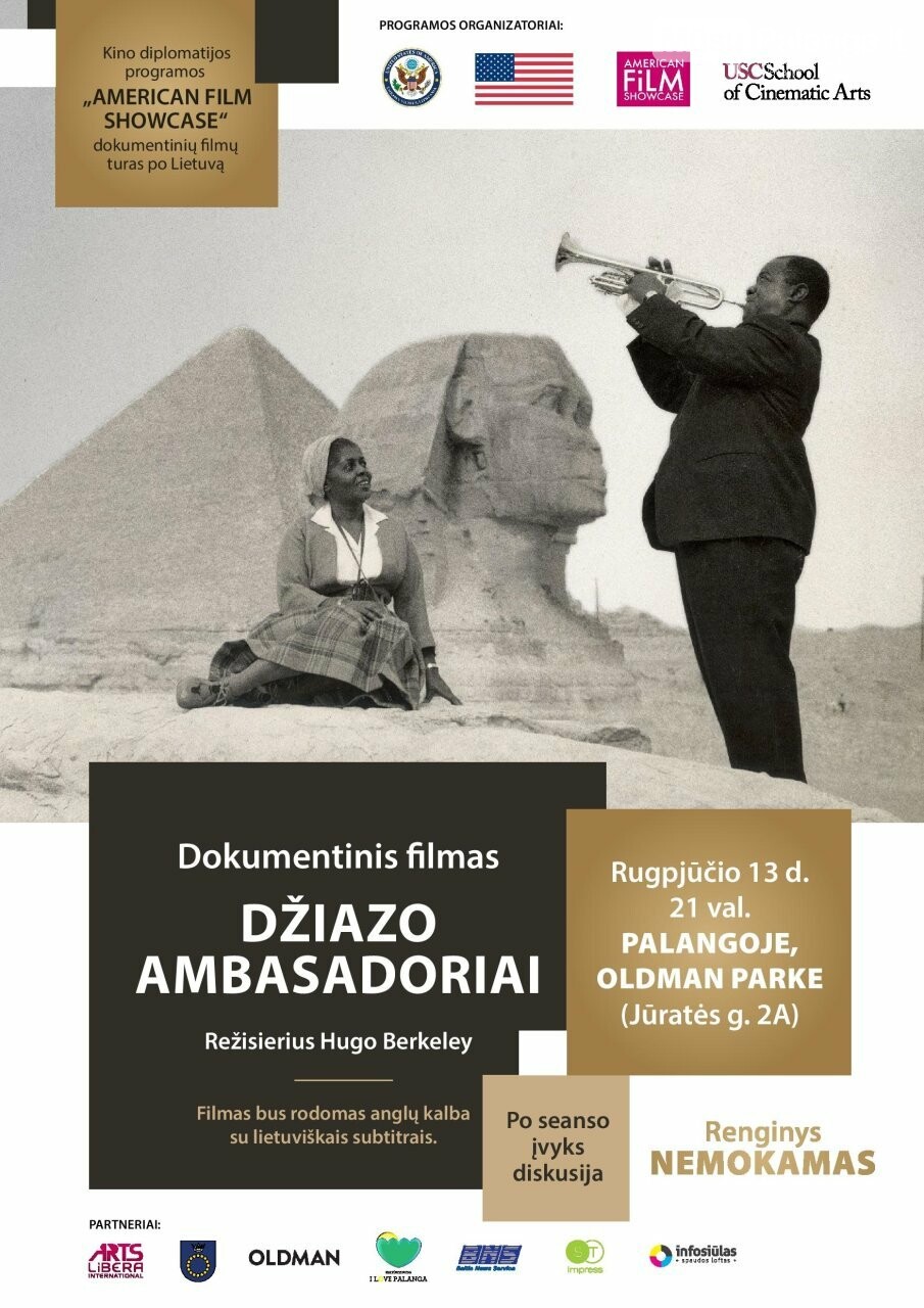 „Džiazo ambasadoriai“ Palangoje tęsia JAV kino diplomatijos turą po Lietuvą, nuotrauka-1