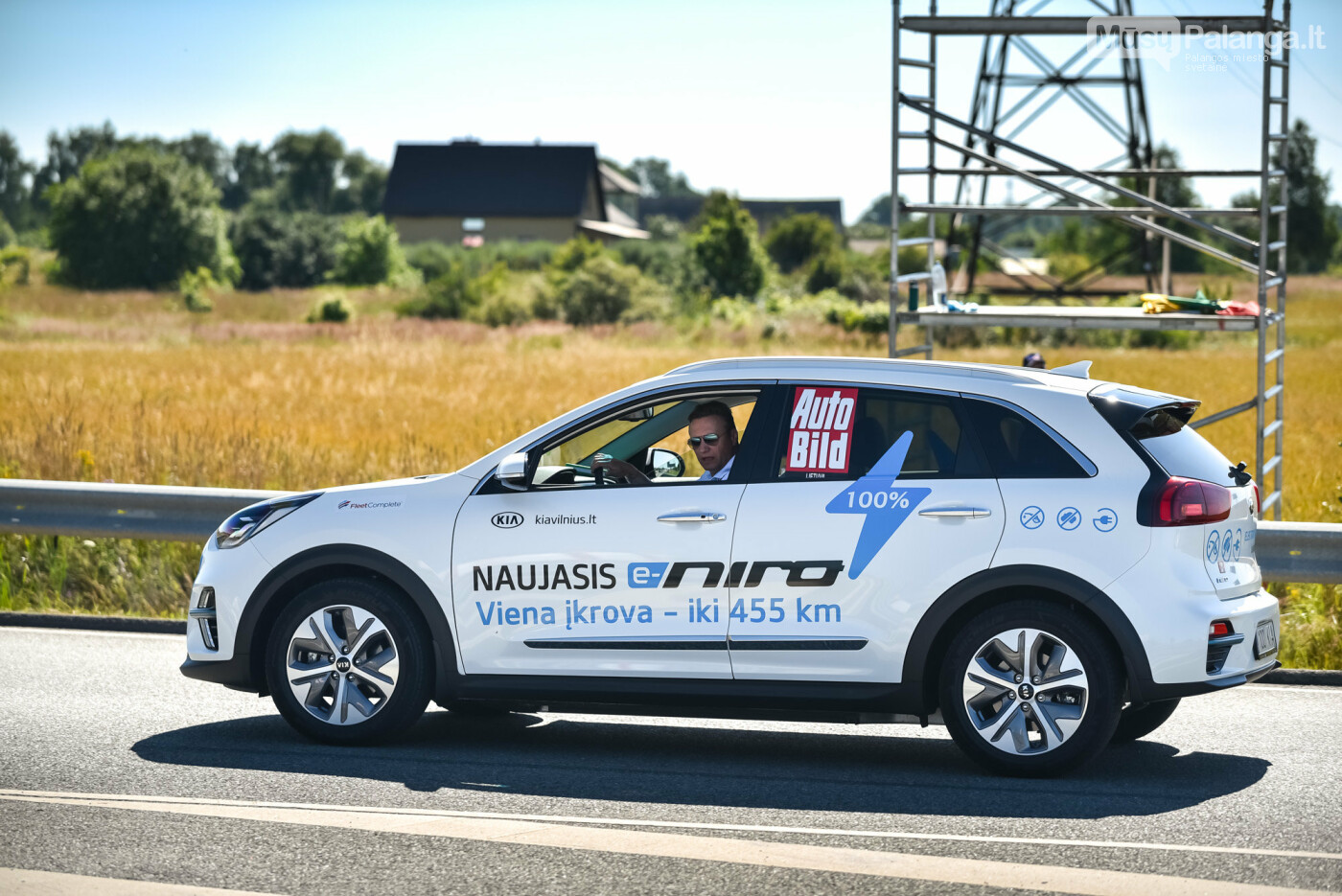 Pradėjo rekordinę kelionę aplink Lietuvą elektromobiliu „Kia e-Niro“, nuotrauka-2, Vytauto PILKAUSKO nuotr.