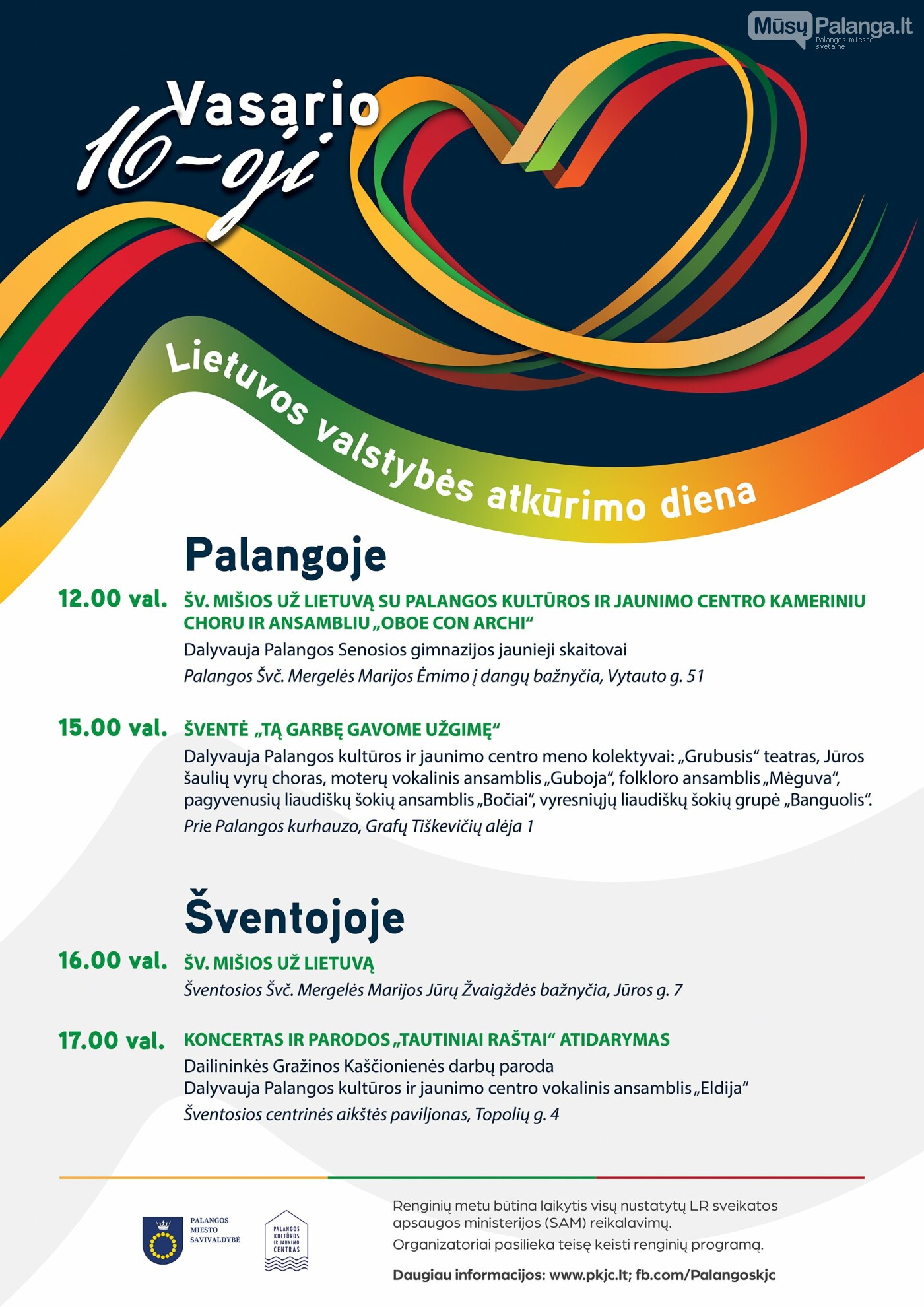 Lietuvos valstybės atkūrimo dieną Palangoje – šventiniai renginiai, nuotrauka-1