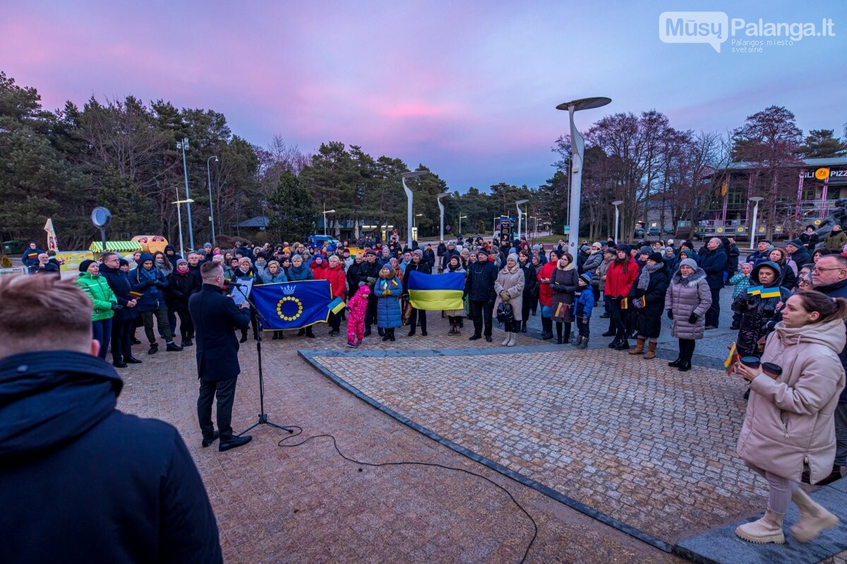 Palangoje vyko Ukrainos palaikymo solidarumo akcija, nuotrauka-20