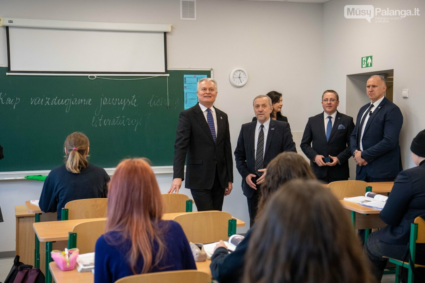 Lietuvos Respublikos Prezidentas Gitanas Nausėda lankėsi Senojoje gimnazijoje, nuotrauka-4