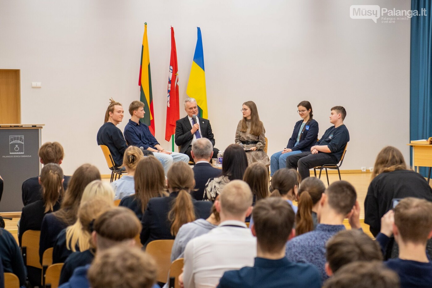 Lietuvos Respublikos Prezidentas Gitanas Nausėda lankėsi Senojoje gimnazijoje, nuotrauka-5