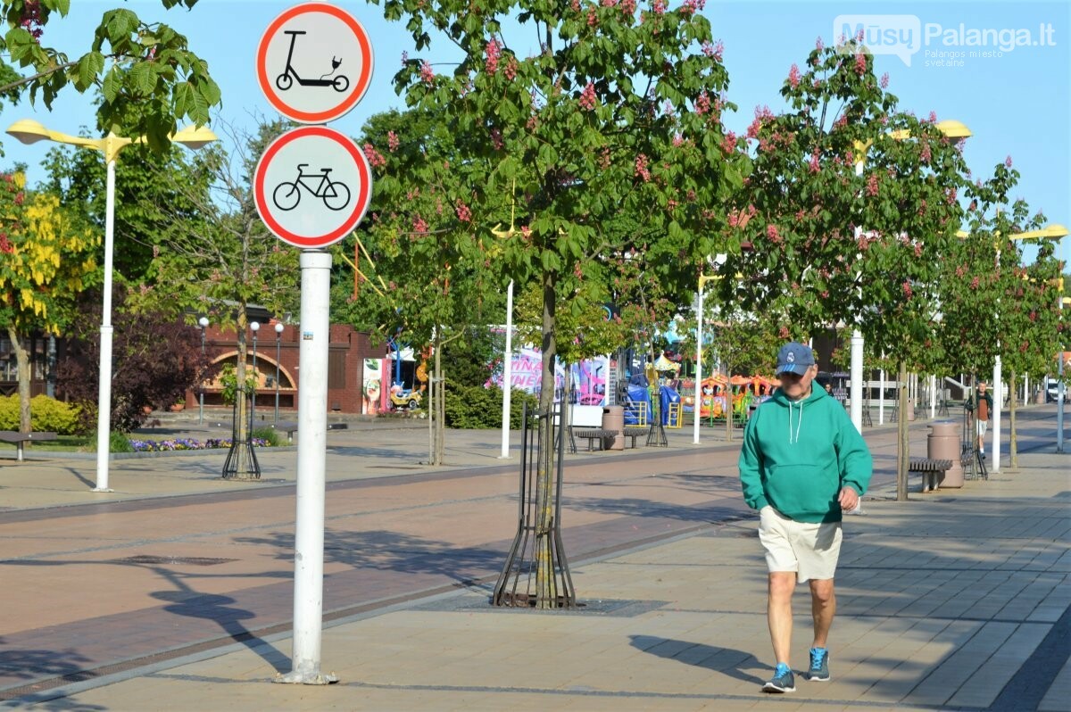 Atkreipkite dėmesį: nuo birželio 1 d. Palangoje važinėti paspirtukais ir dviračiais galima ne visur, nuotrauka-1