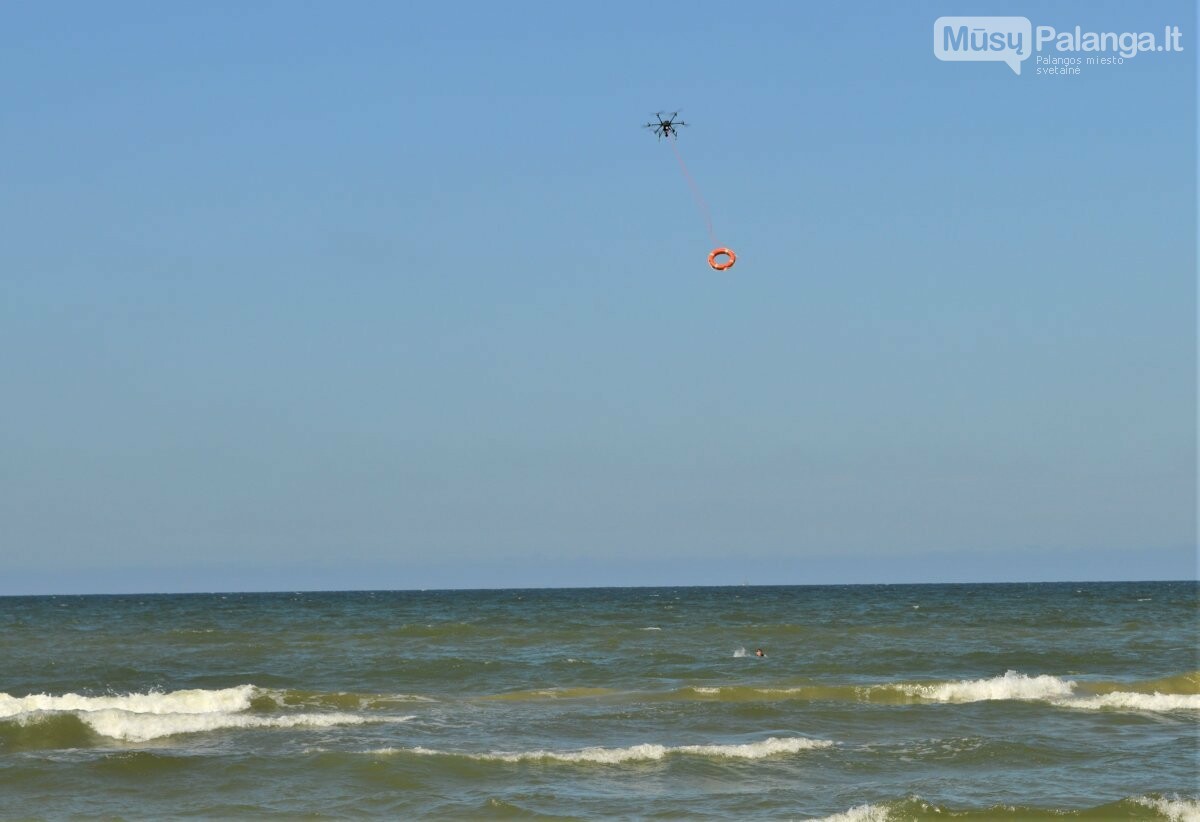 Skęstančiųjų gelbėjimui Palangos gelbėtojai pasitelks gelbėjimo ratą skraidinantį droną, nuotrauka-6