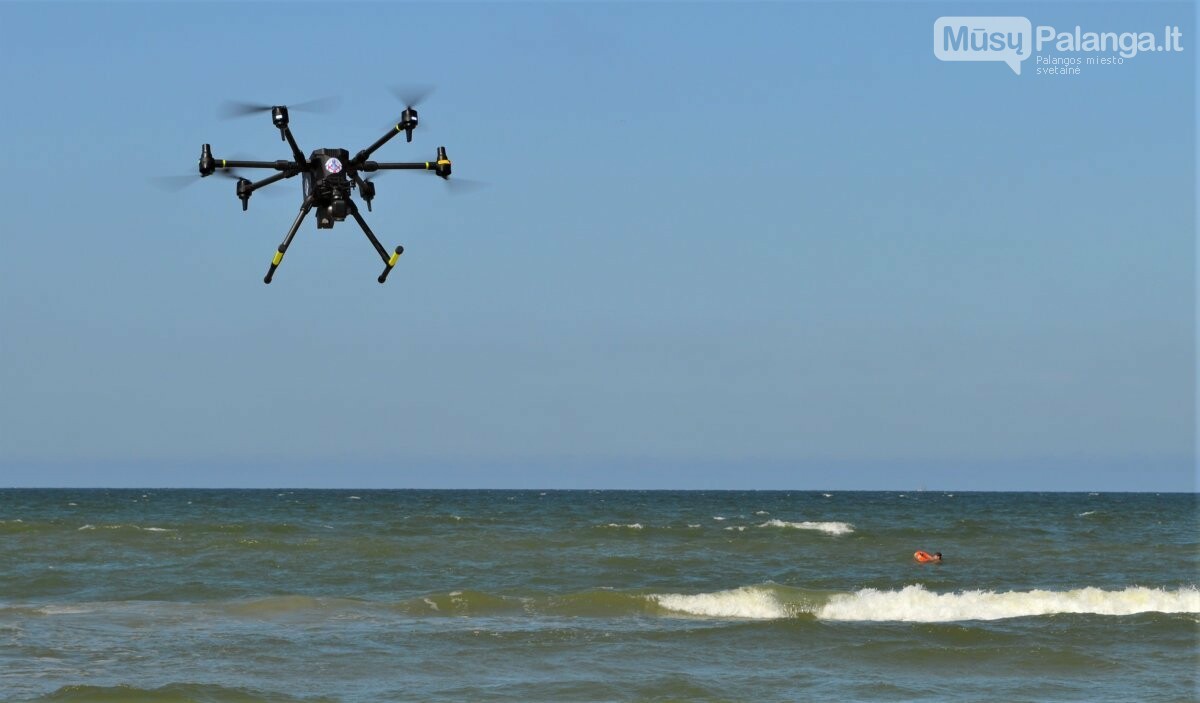 Skęstančiųjų gelbėjimui Palangos gelbėtojai pasitelks gelbėjimo ratą skraidinantį droną, nuotrauka-4