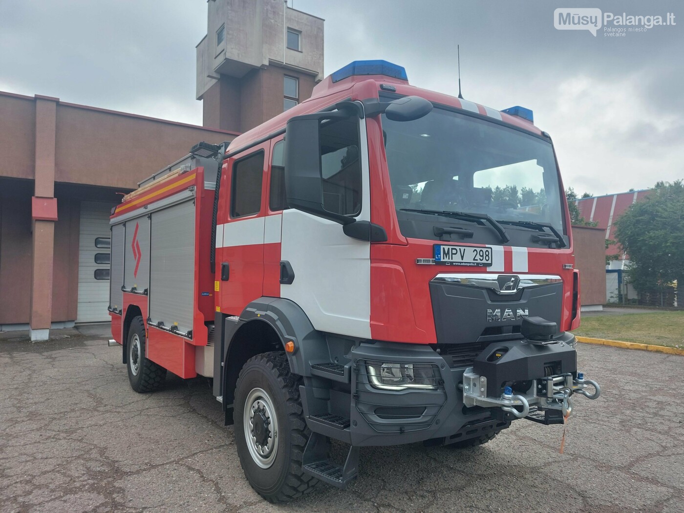 Palangos ugniagesiams gelbėtojams – naujas gaisrinis automobilis, nuotrauka-2