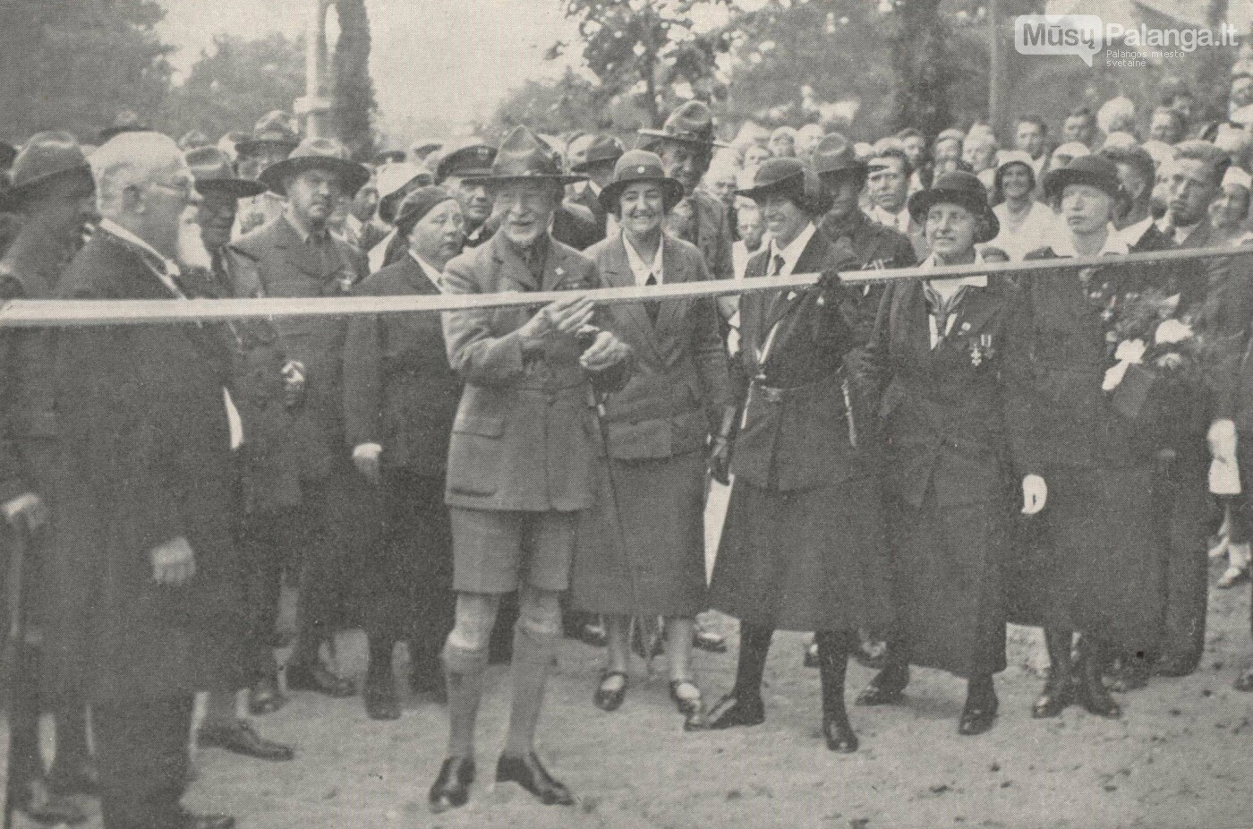 R.Baden Povelis atidaro savo vardo gatvę Palanga. 1933 08 17