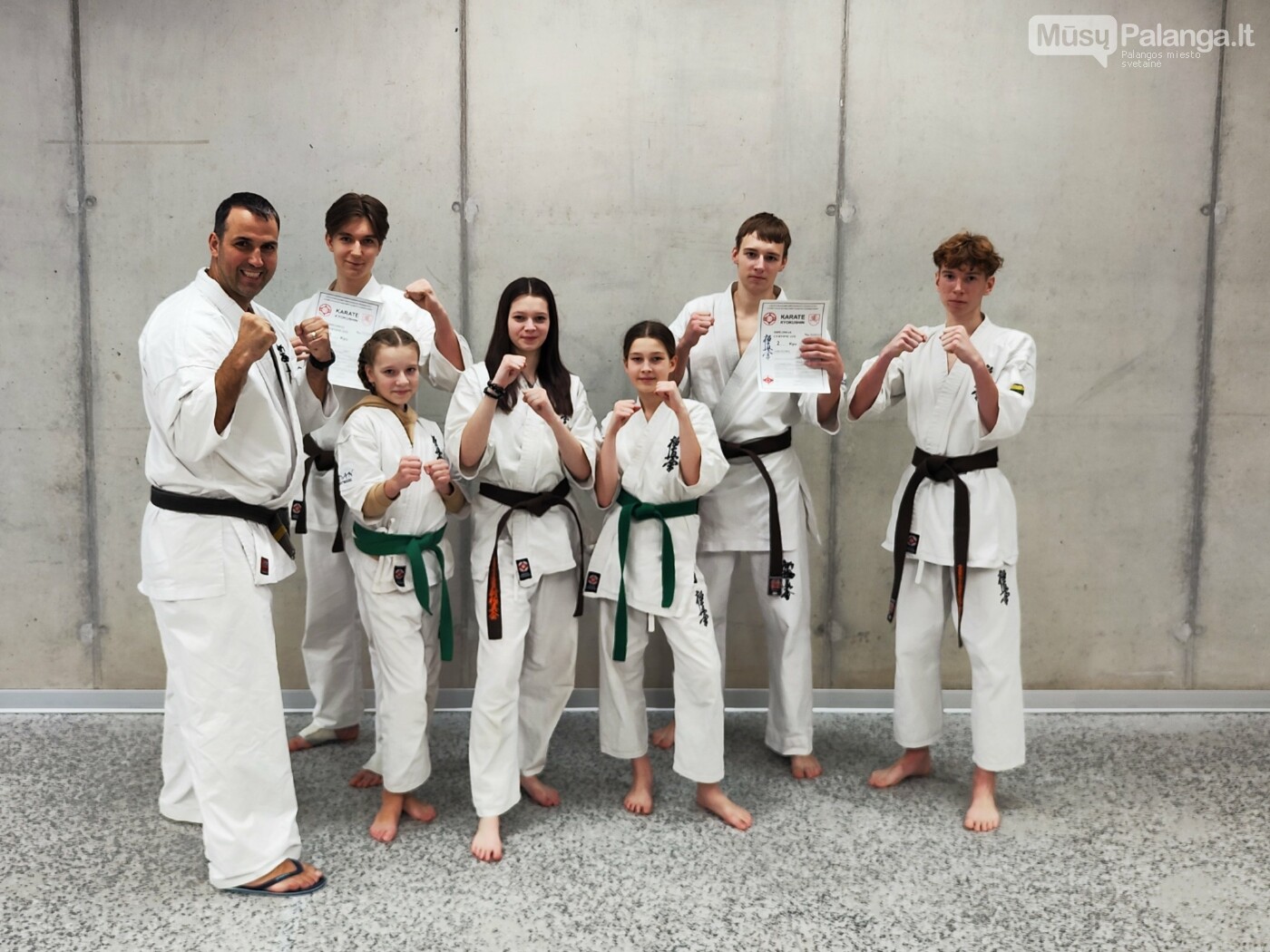 Palangos karate mokyklos “Shodan” auklėtiniai sėkmingai apsigynė naujus karate diržus, nuotrauka-1