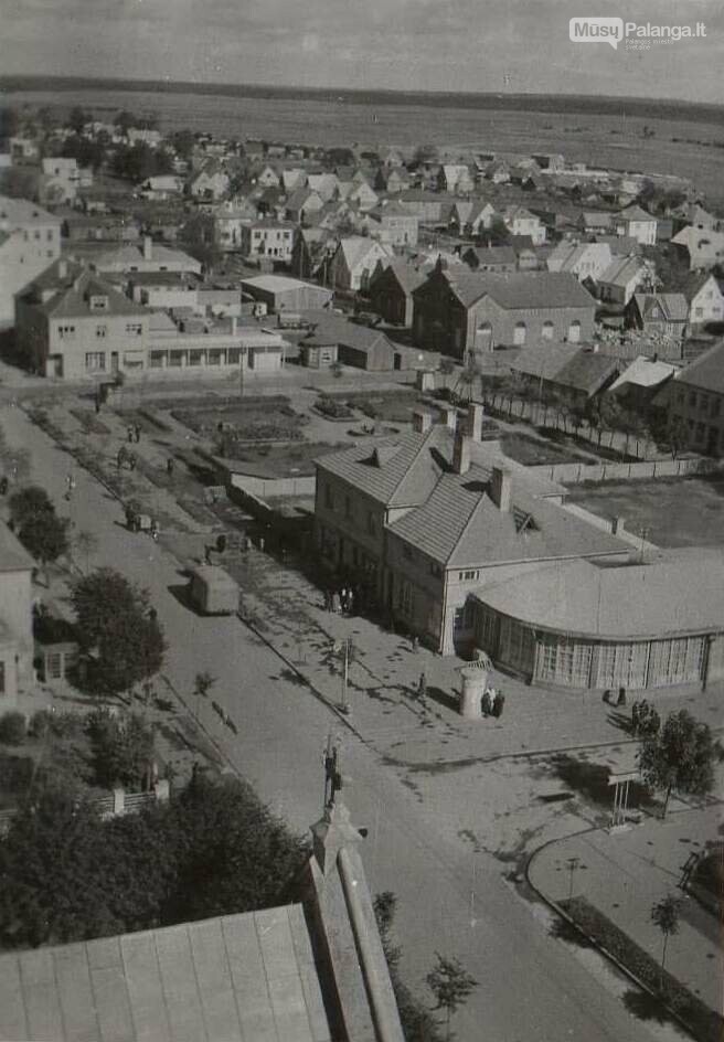 Antrame plane matosi Mažoji ir Didžioji sinagogos 1959 m. iš Palangos bažnyčios bokšto