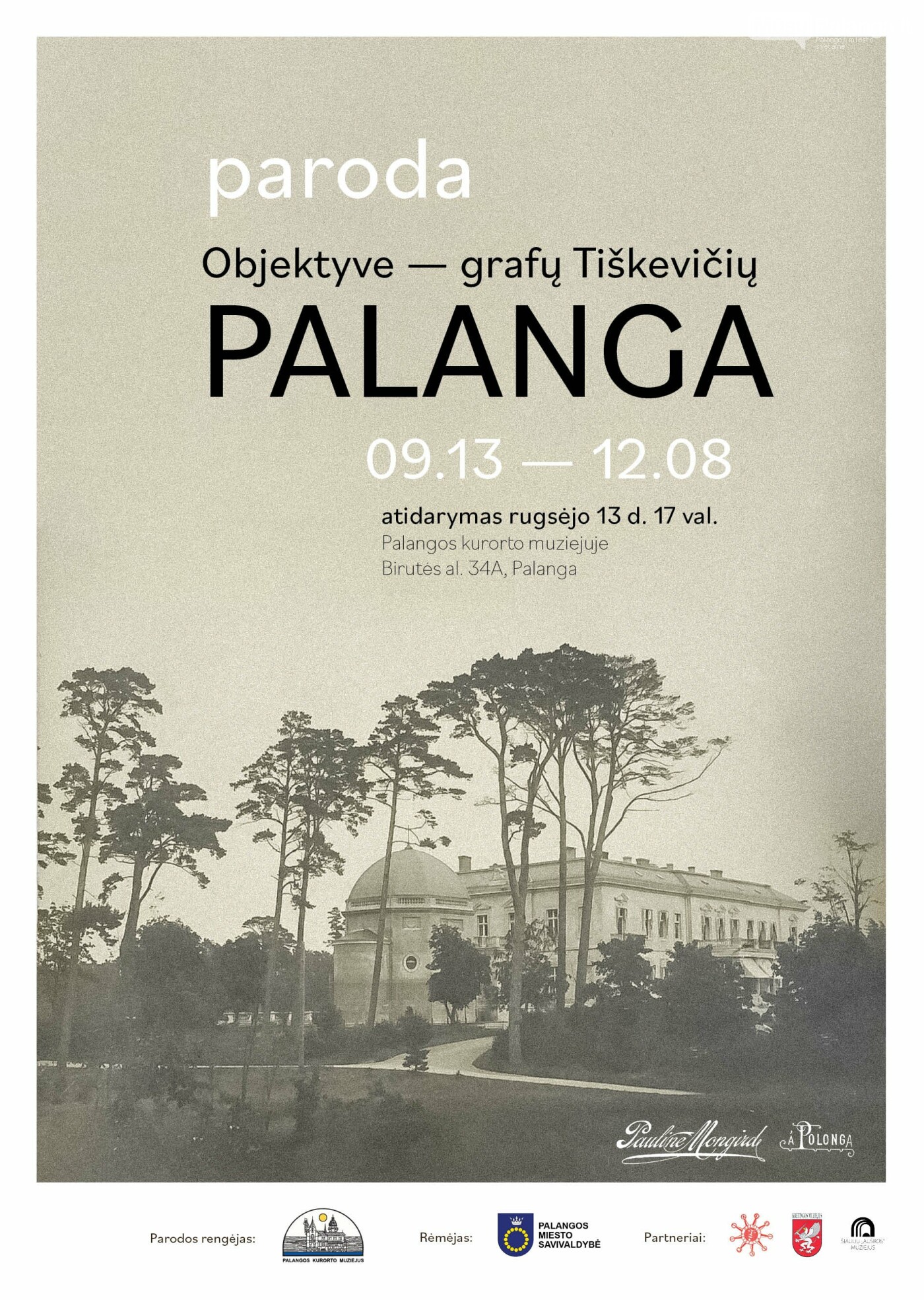  Objektyve – grafų Tiškevičių Palanga, nuotrauka-1