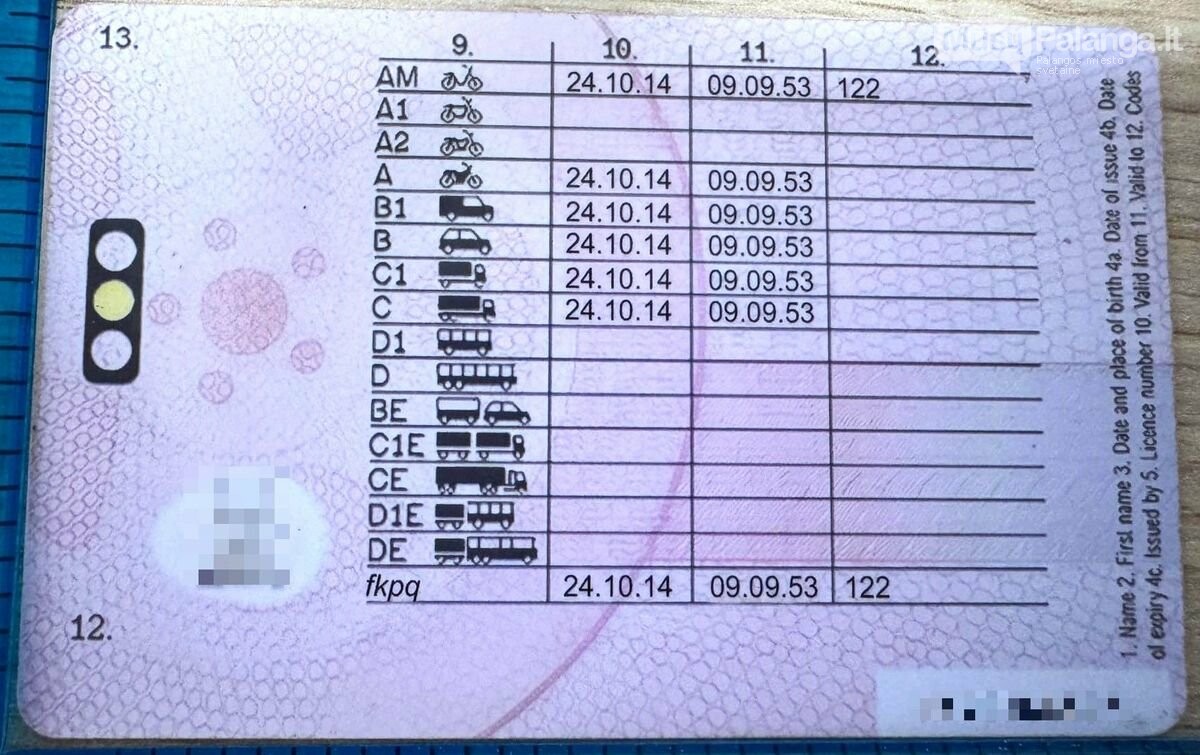 Palangos pasieniečiai nustatė, kad pustrečių metų nebegaliojantis britiškas latvio pažymėjimas – netikras, nuotrauka-2