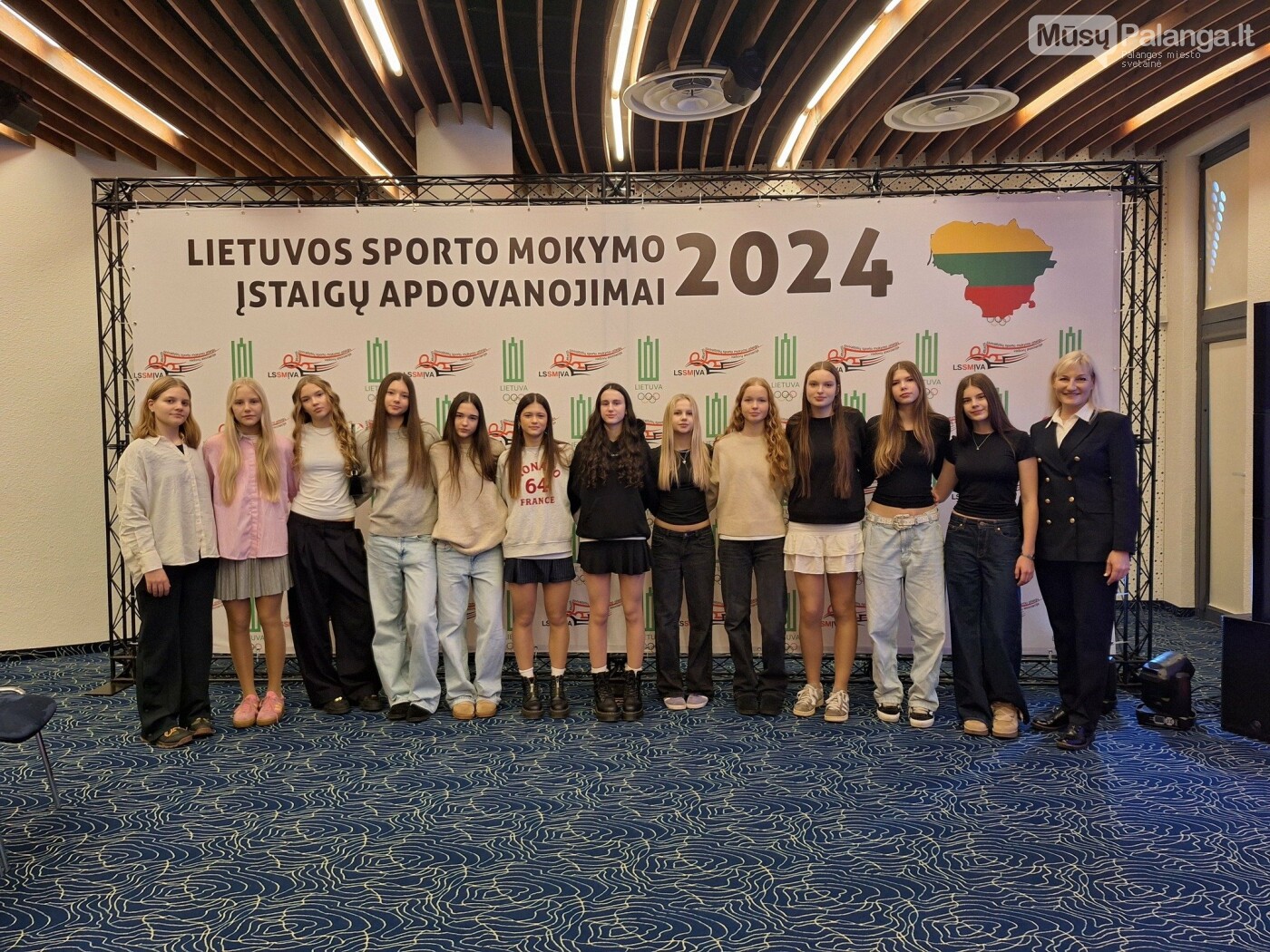 Palangos SC U15 mergaičių tinklinio komanda iškovojo prestižinį apdovanojimą Lietuvos sporto mokymo įstaigų apdovanojimuose 2024, nuotrauka-2