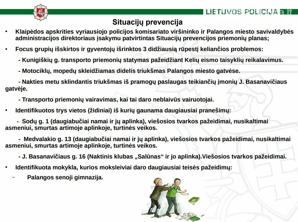 Palangos policijos 2024 m. ataskaita: saugumo situacija mieste ir nusikalstamumo tendencijos, nuotrauka-18